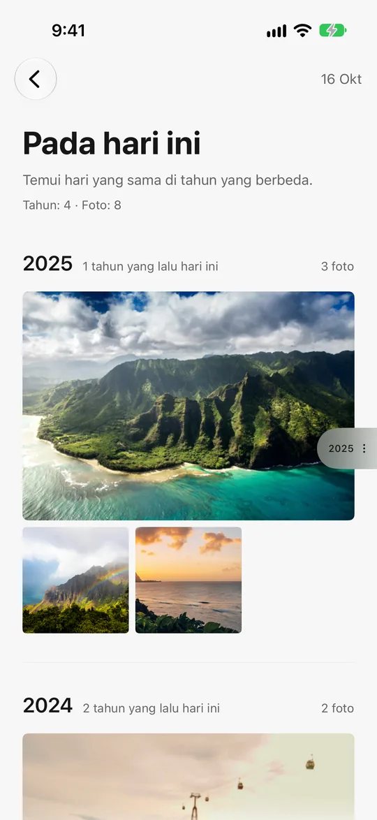 Pada Hari Ini: tiga foto yang diambil di Hawaii tepat setahun lalu